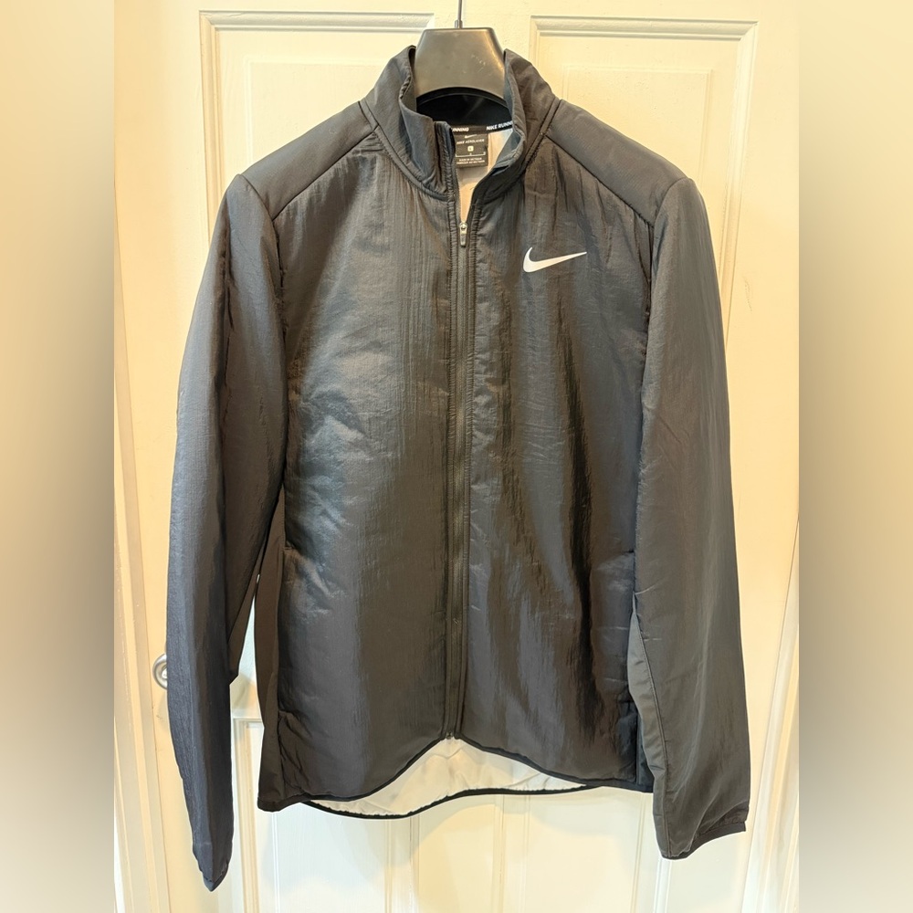 Nike Men's Black Windbreaker Puffer Jacket